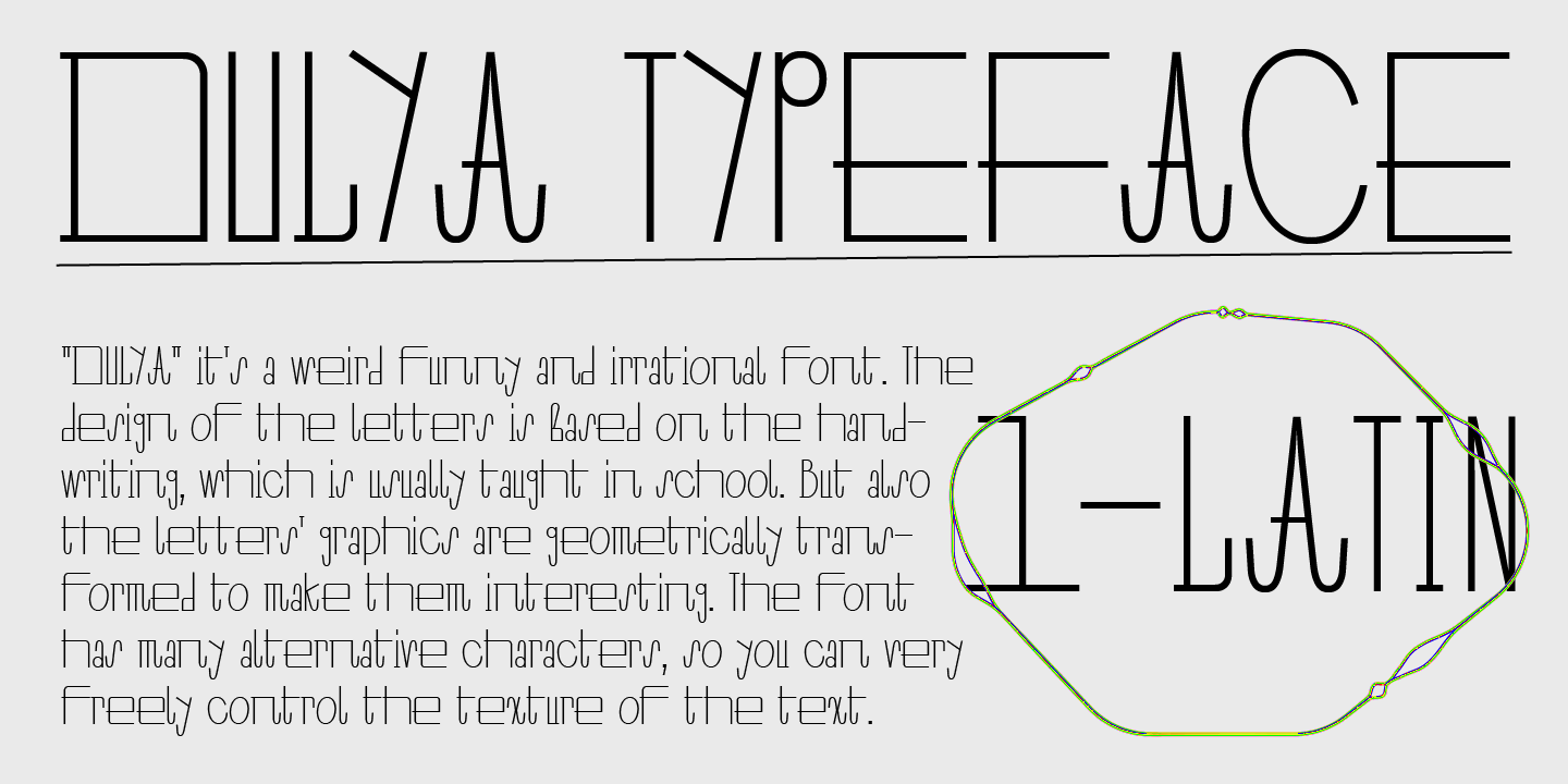 Example font Dulya #14